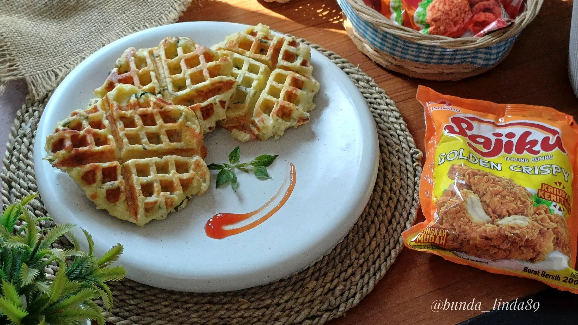 Waffle Kentang Keju Ala Sajiku #SajikuLezatMeresapSampaiDalam