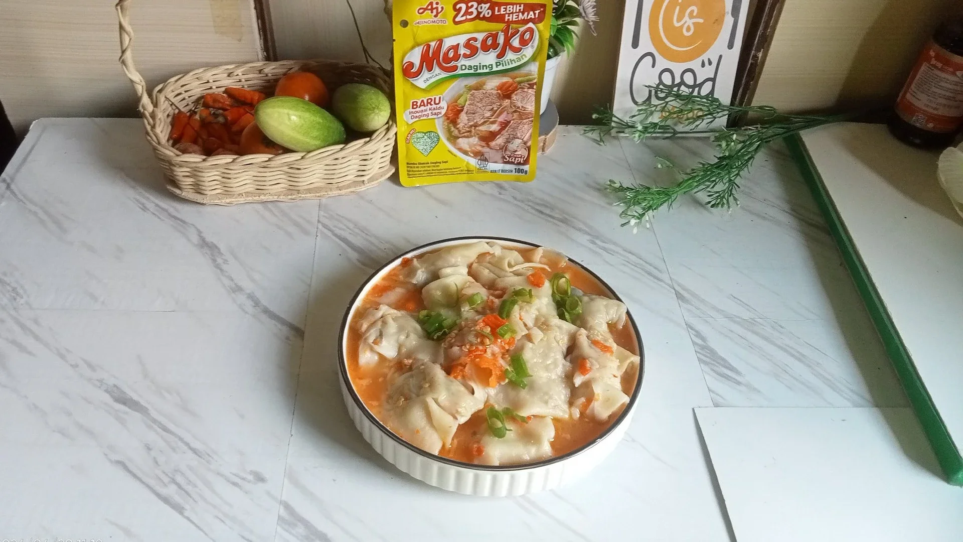 Wonton Jamur Kuah Mercon  #KreasiSerbaJamur